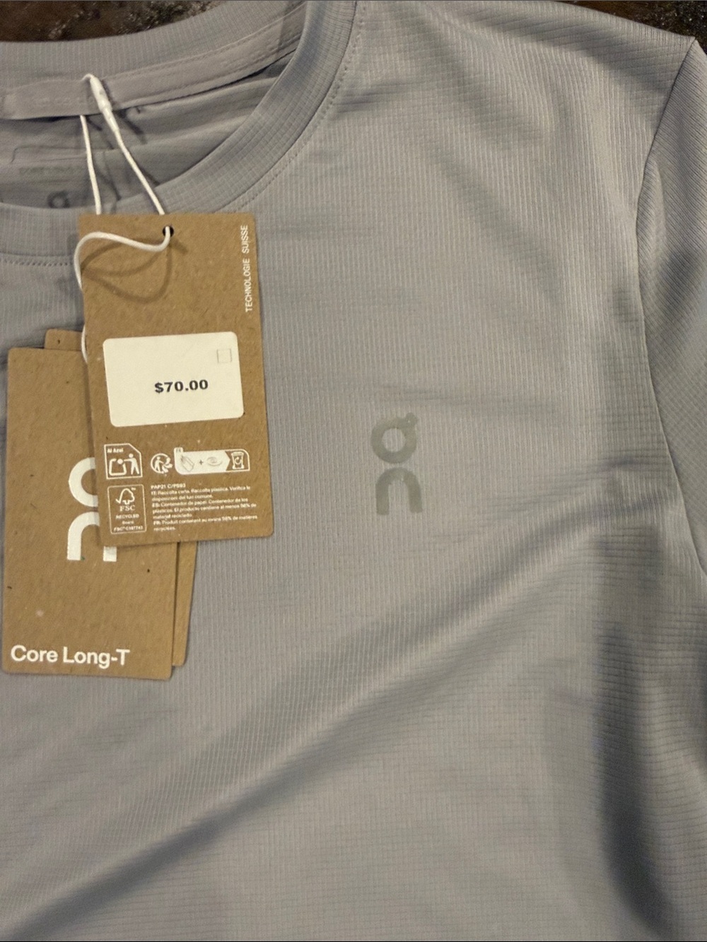 On Running Women's Long-Sleeve Performance Tee - grey - Picture 3 of 5